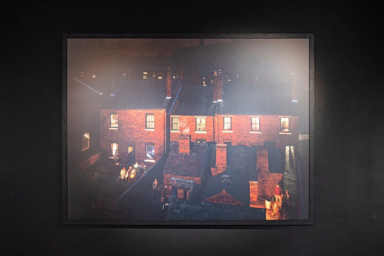 Installation view — The Exiles tableaux in the main gallery, New Art Exchange, Nottingham