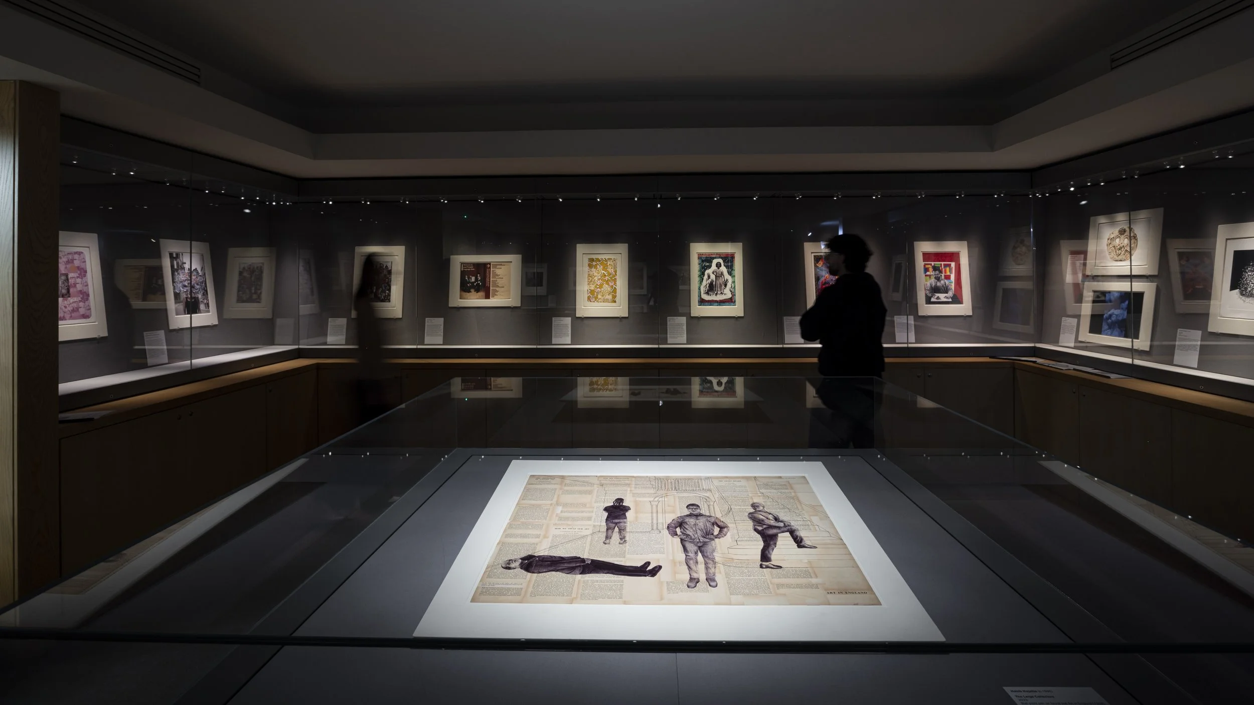 Installation view — Billy Dosanjh's large-format tableau at Pallant House Gallery